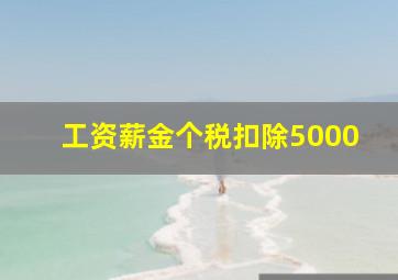 工资薪金个税扣除5000