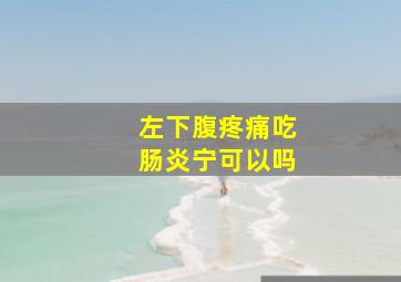 左下腹疼痛吃肠炎宁可以吗