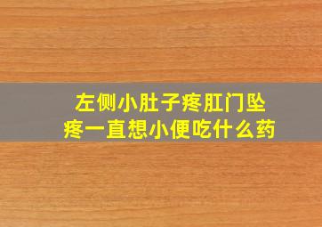 左侧小肚子疼肛门坠疼一直想小便吃什么药