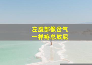 左腹部像岔气一样疼总放屁