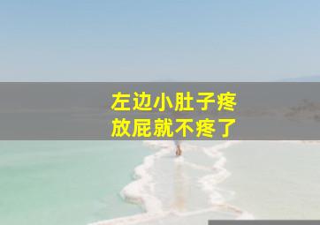 左边小肚子疼放屁就不疼了