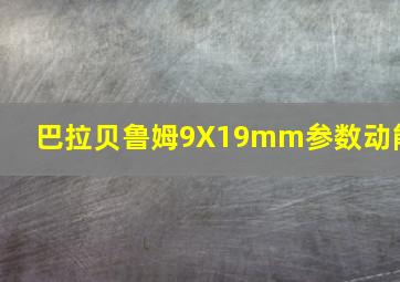 巴拉贝鲁姆9X19mm参数动能