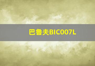 巴鲁夫BIC007L