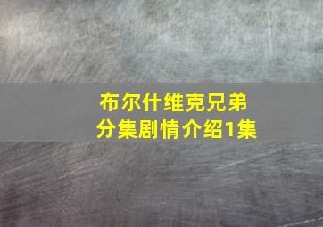 布尔什维克兄弟分集剧情介绍1集