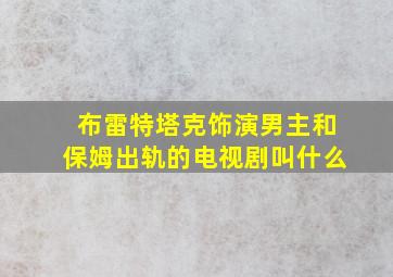 布雷特塔克饰演男主和保姆出轨的电视剧叫什么