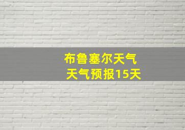 布鲁塞尔天气天气预报15天