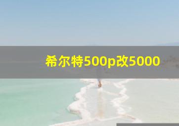 希尔特500p改5000