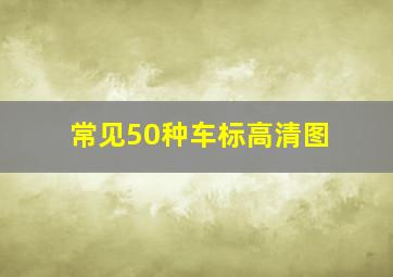 常见50种车标高清图