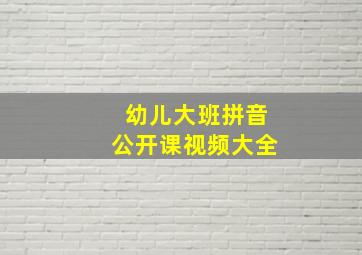 幼儿大班拼音公开课视频大全