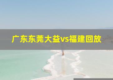 广东东莞大益vs福建回放