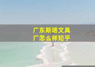 广东斯塔文具厂怎么样知乎