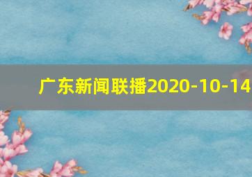 广东新闻联播2020-10-14