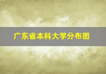 广东省本科大学分布图