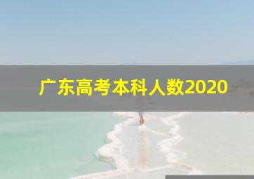 广东高考本科人数2020