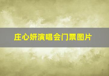 庄心妍演唱会门票图片