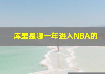 库里是哪一年进入NBA的