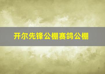 开尔先锋公棚赛鸽公棚