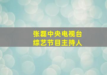 张磊中央电视台综艺节目主持人