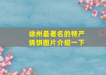 徐州最著名的特产烧饼图片介绍一下