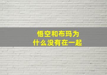 悟空和布玛为什么没有在一起