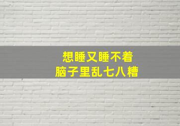 想睡又睡不着脑子里乱七八糟