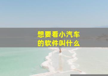 想要看小汽车的软件叫什么