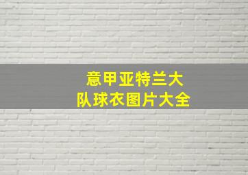 意甲亚特兰大队球衣图片大全