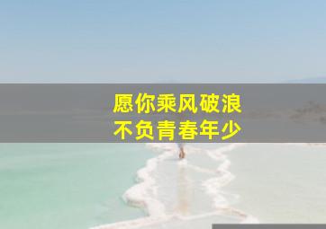 愿你乘风破浪不负青春年少