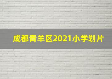 成都青羊区2021小学划片