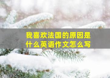 我喜欢法国的原因是什么英语作文怎么写