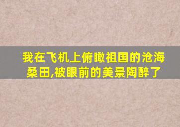 我在飞机上俯瞰祖国的沧海桑田,被眼前的美景陶醉了