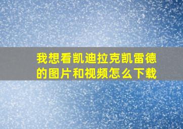 我想看凯迪拉克凯雷德的图片和视频怎么下载