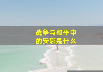 战争与和平中的安娜是什么