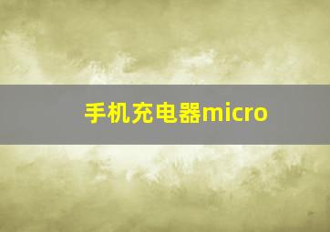 手机充电器micro