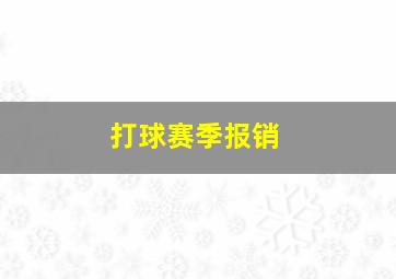 打球赛季报销