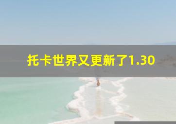 托卡世界又更新了1.30