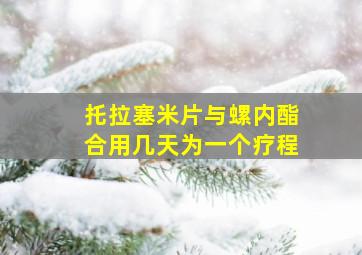 托拉塞米片与螺内酯合用几天为一个疗程