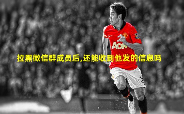 拉黑微信群成员后,还能收到他发的信息吗