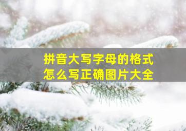 拼音大写字母的格式怎么写正确图片大全