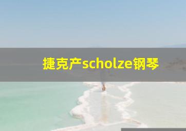 捷克产scholze钢琴