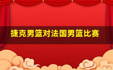 捷克男篮对法国男篮比赛