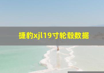 捷豹xjl19寸轮毂数据