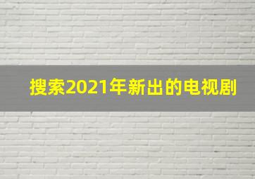 搜索2021年新出的电视剧