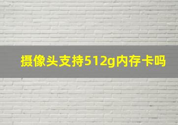 摄像头支持512g内存卡吗