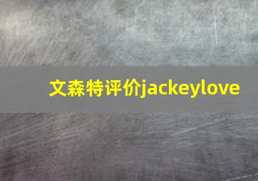 文森特评价jackeylove