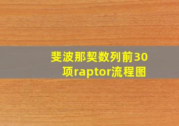 斐波那契数列前30项raptor流程图