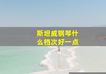 斯坦威钢琴什么档次好一点