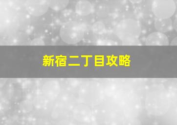 新宿二丁目攻略