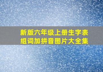 新版六年级上册生字表组词加拼音图片大全集