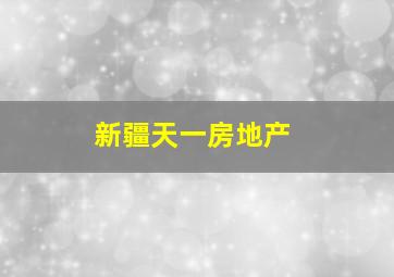 新疆天一房地产